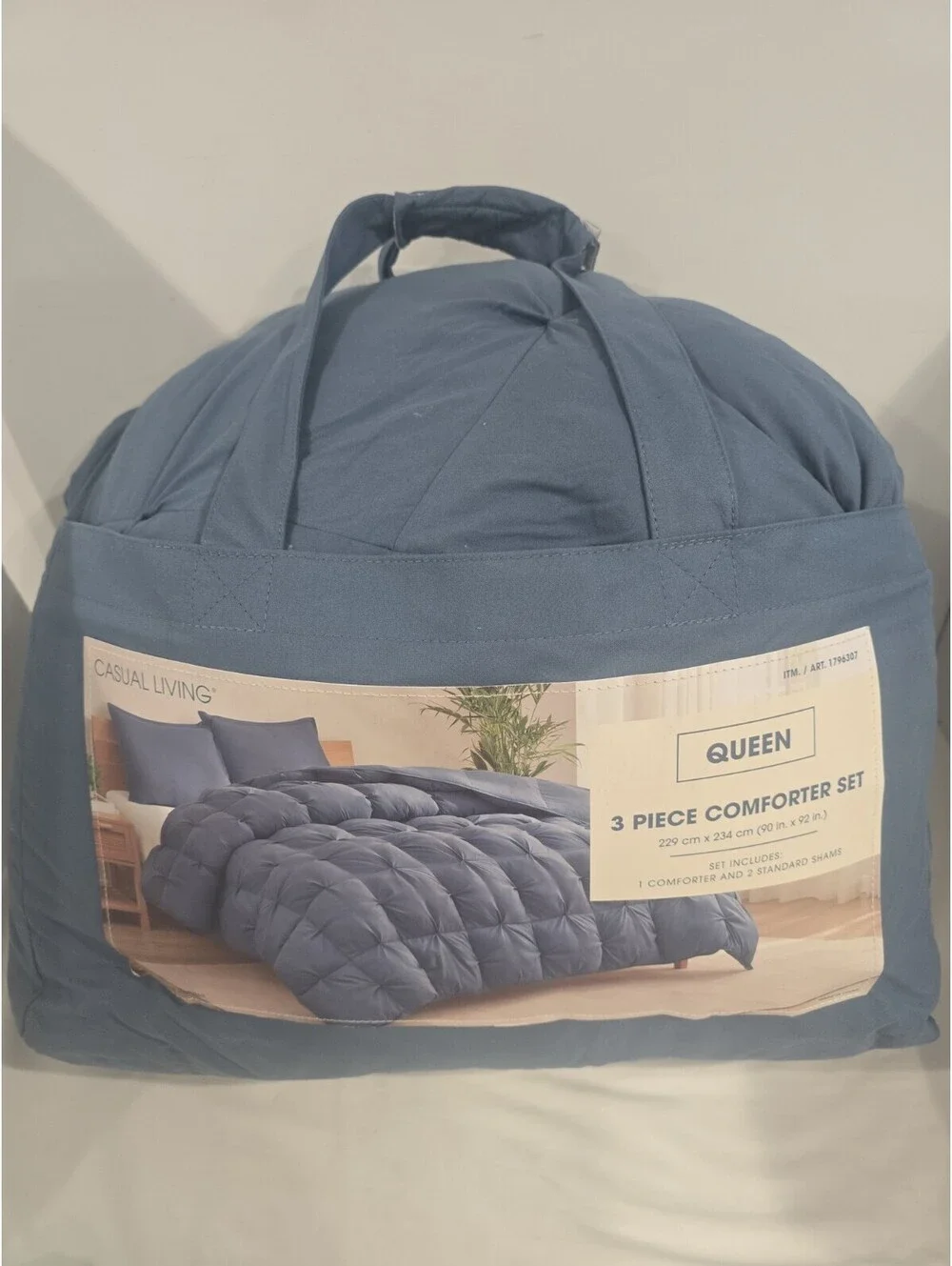 Casual Living 3 Piece Comforter Set Blue
